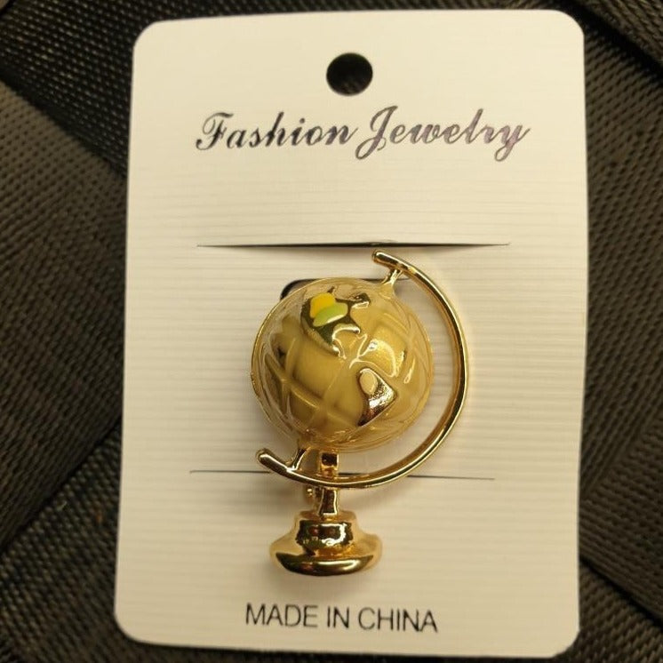 Globe Brooch