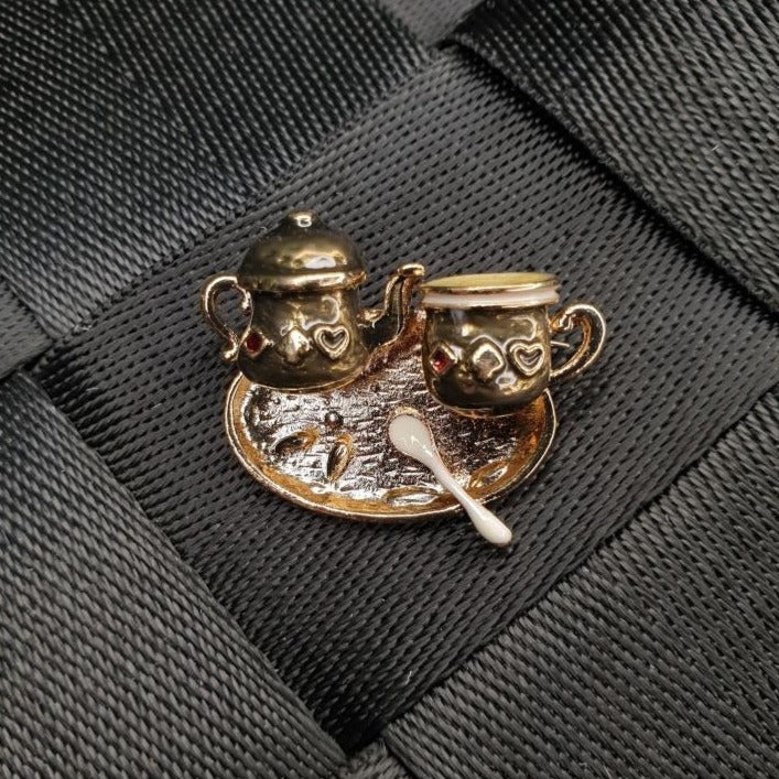 Tea Set Brooch