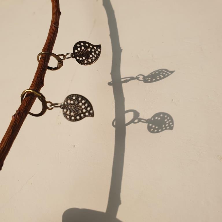Antique Leaf Earrings
