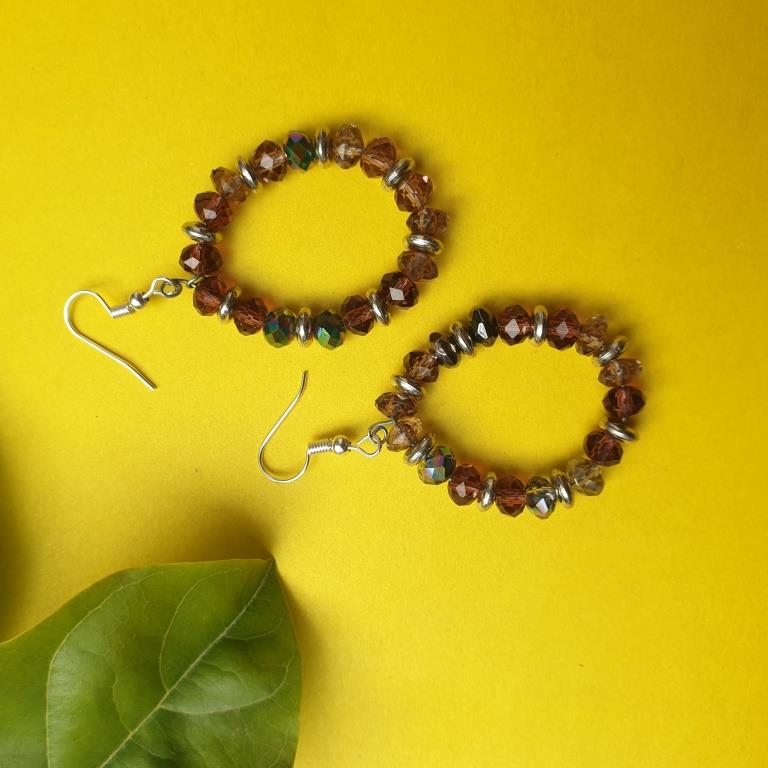 Beaded Hoop Earrings