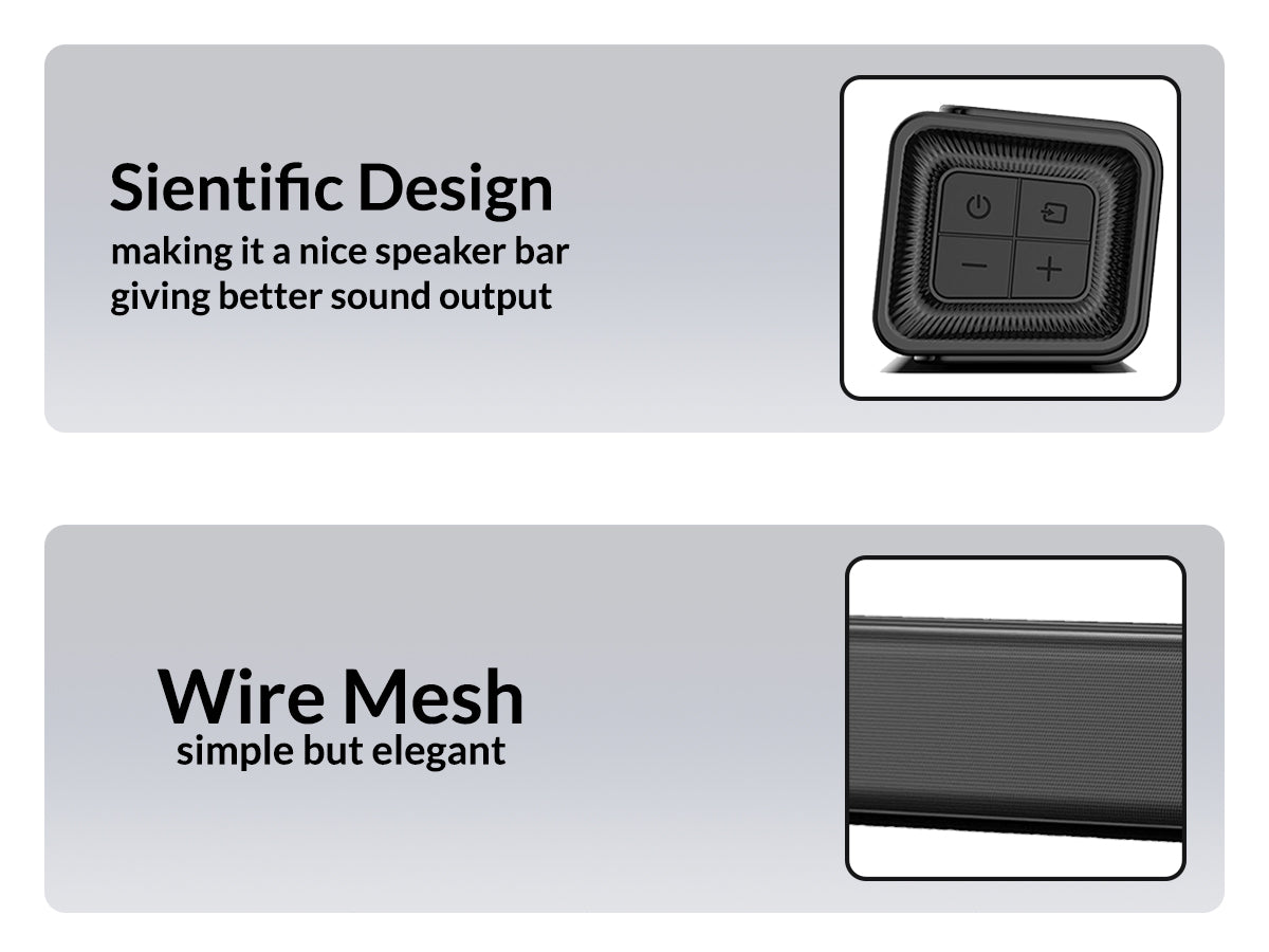 Faster SOUNDBAR 30W Wired BT Speaker | 15Wx2 | 30" length | XB3000