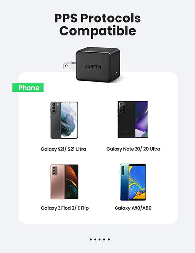 Ugreen Super Fast 25W USB-C PD Adapter with 2m/6.6' Type-C to Type-C Cable