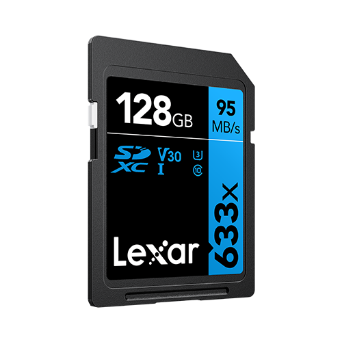 Lexar® 128GB High-Performance 633x SDXC™ UHS-I Card BLUE Series