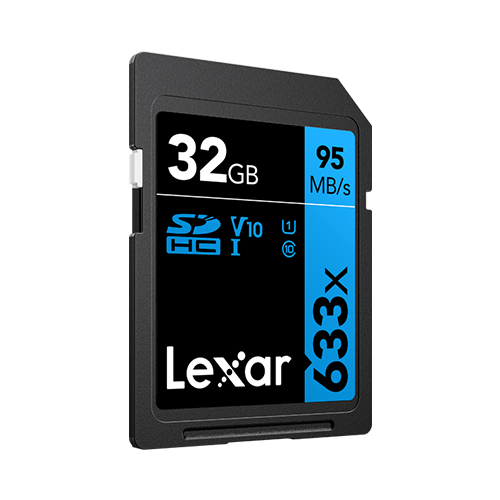 Lexar® 32GB High-Performance 633x SDXC™ UHS-I Card BLUE Series