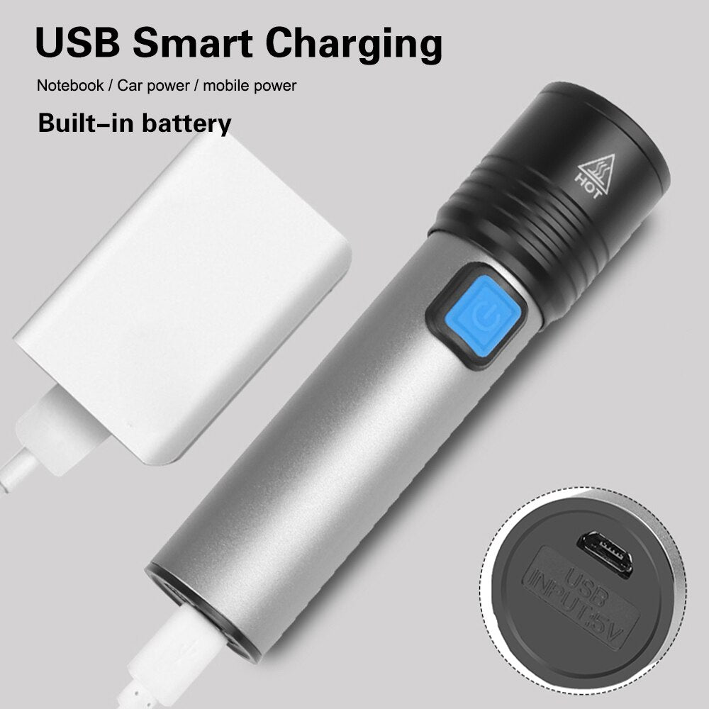 Rechargeable Emergency Flashlight/Torch | High Quality | 3 mode