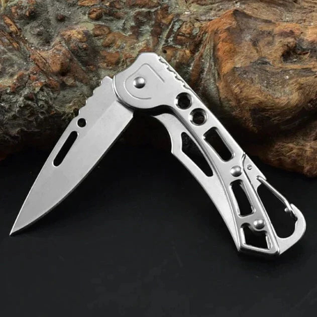 Mini Slim Very Sharp Folding Knife Silver XuHang | K-1801 | 2.5"/6"