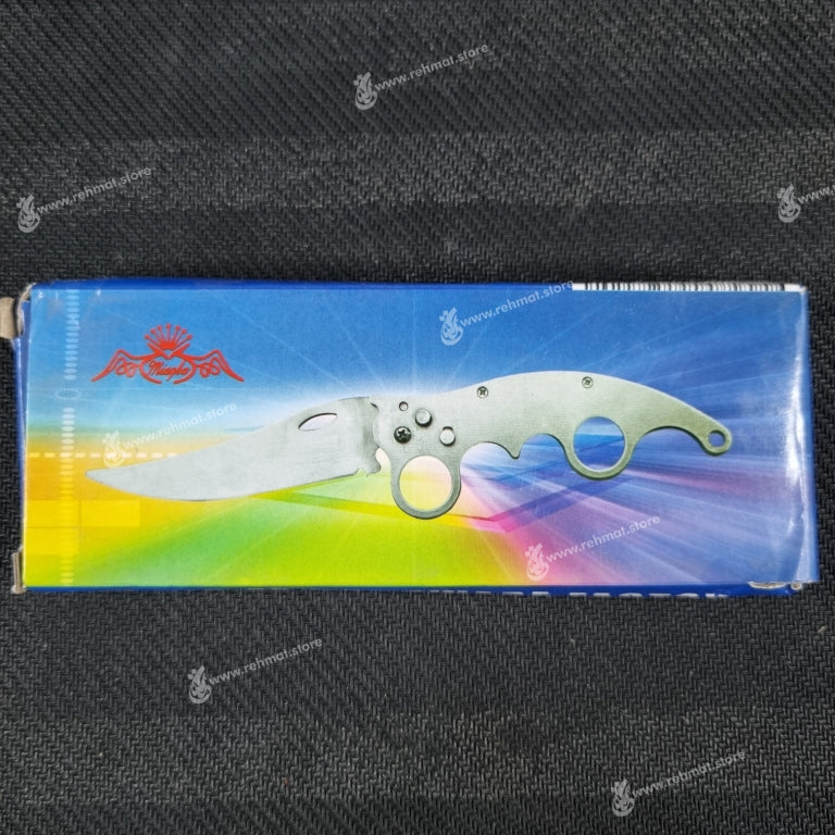 Stainless Steel Button Folding Knife | Ming Fa AS-100 | 3.9"/9.6"