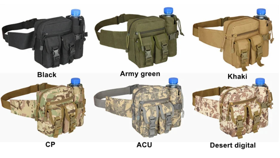 Sole Carrier Waist/Shoulder Bag with Bottle Holder