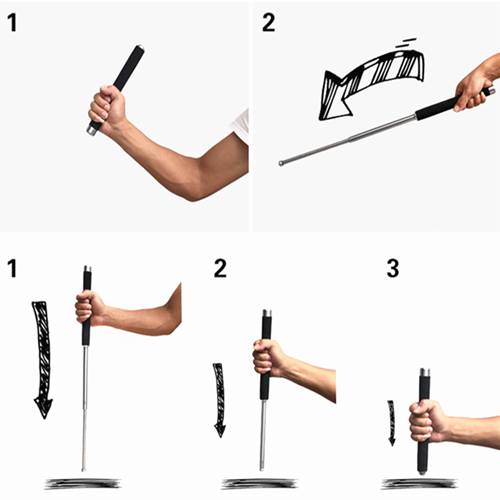 Heavy duty Telescopic Baton Stick | YRG/5.11 | Self Defence Tool