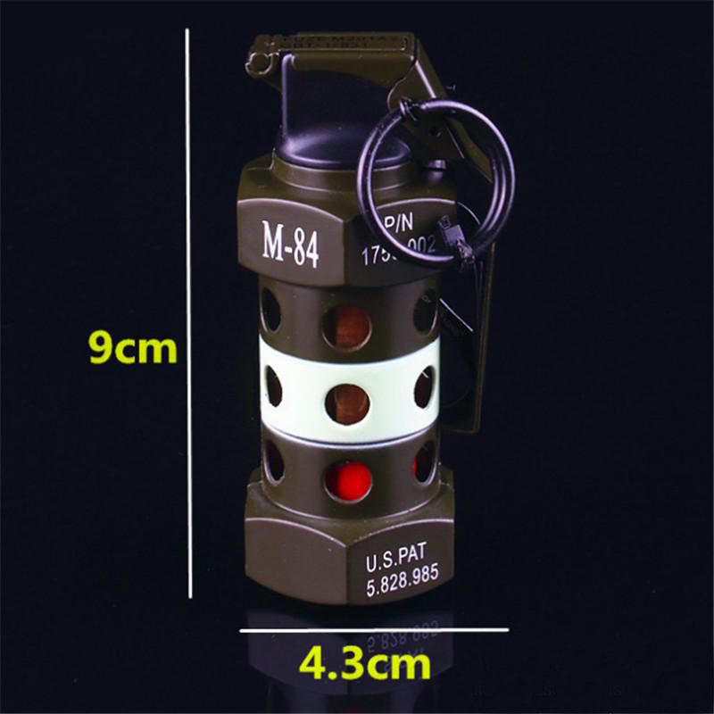Flashbang Style Grenade Lighter | Adjustable Burner Flame | Refillable Gas