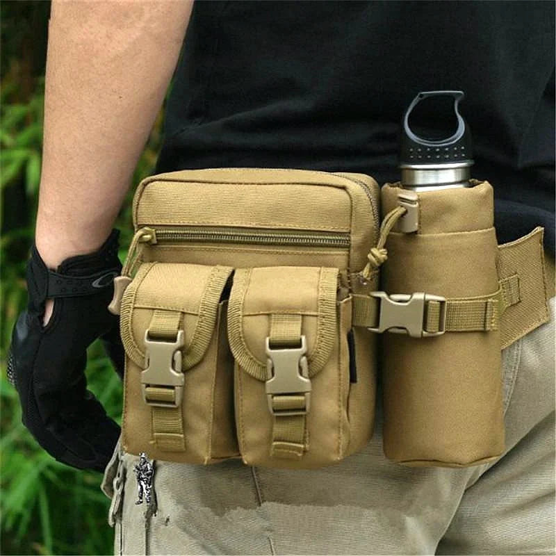 Sole Carrier Waist/Shoulder Bag with Bottle Holder