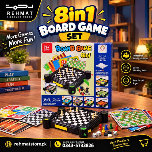 8 in 1 Board Game Set