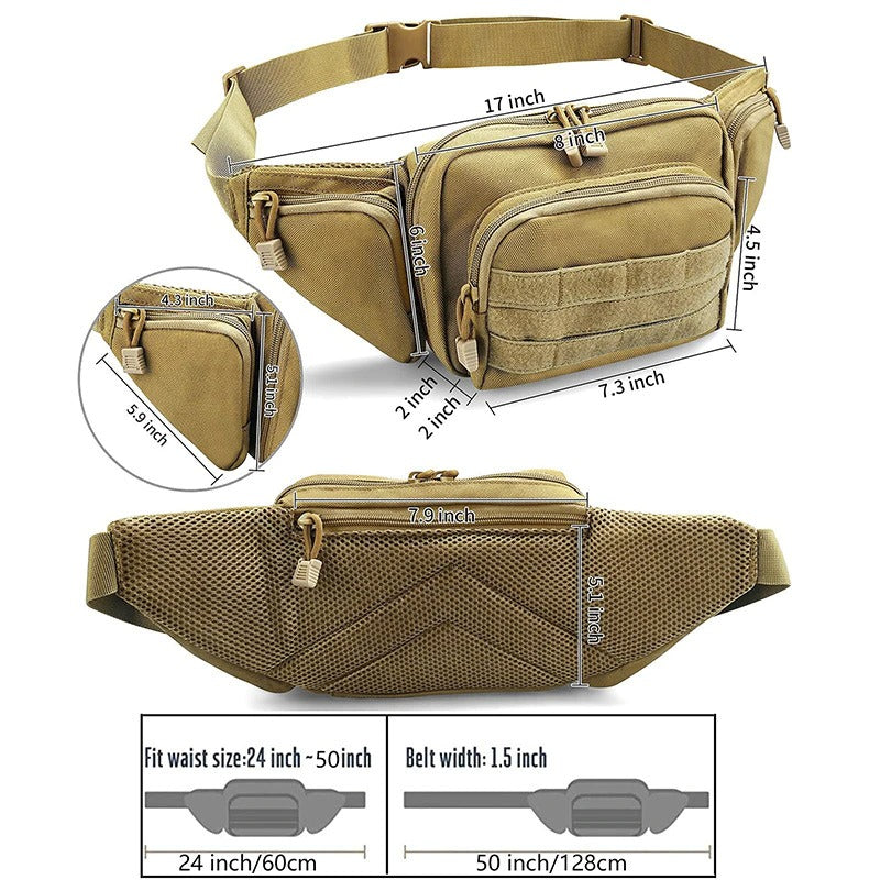 Multifunctional Shoulder/Waist Pouch Bag | Tactical Waist Bag