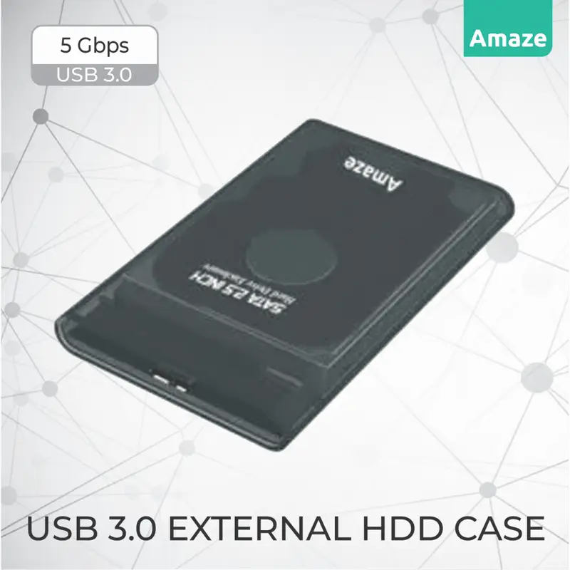 Amaze A205 USB 3.0 EXTERNAL HDD CASE ENCLOSURE 2.5”