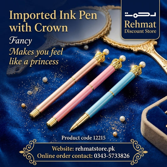 Imported Fancy Crown Ink Pen.