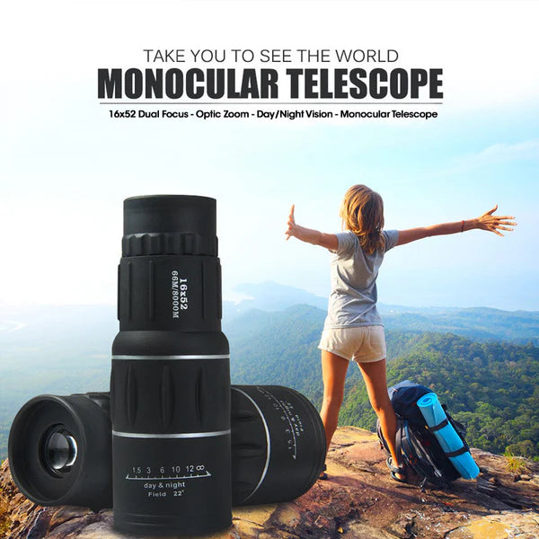 Bushnell 16x52 | 66M/8000M High Quality Monoscope | Telescope