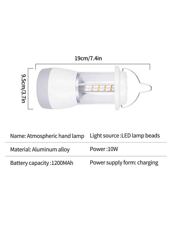 Rechargeable Outdoor Atmospheric Hand Lamp & Search Light