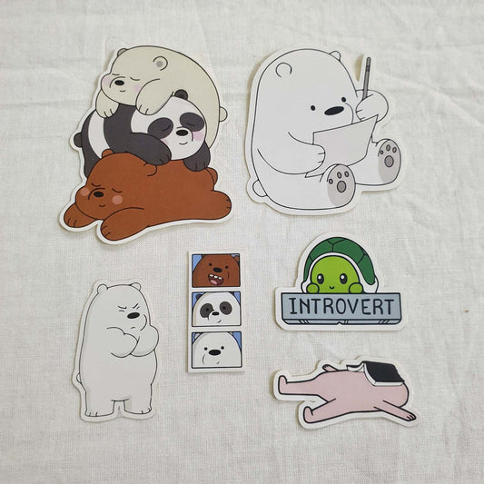 Bears sticker pack | 6 random stickers