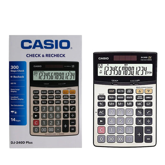 Original Casio 300 Step 14 Digit Calculator | DJ-240D Plus