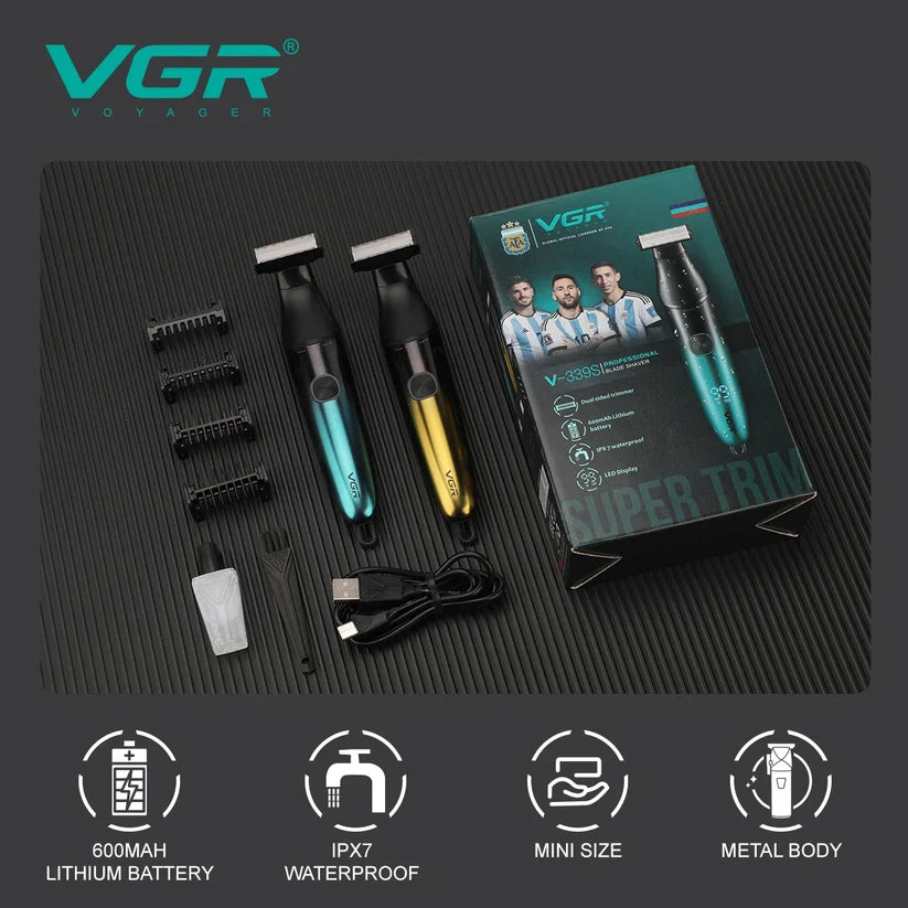 VGR V-339S Foil and Dual-Sided Blades Shaver.