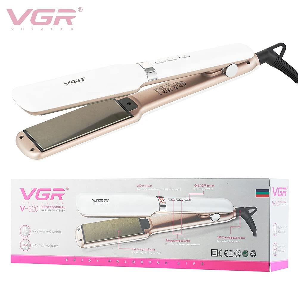 VGR V-520 42 mm Professional Hair Straightener with Ceramic Coated Wide Plate.