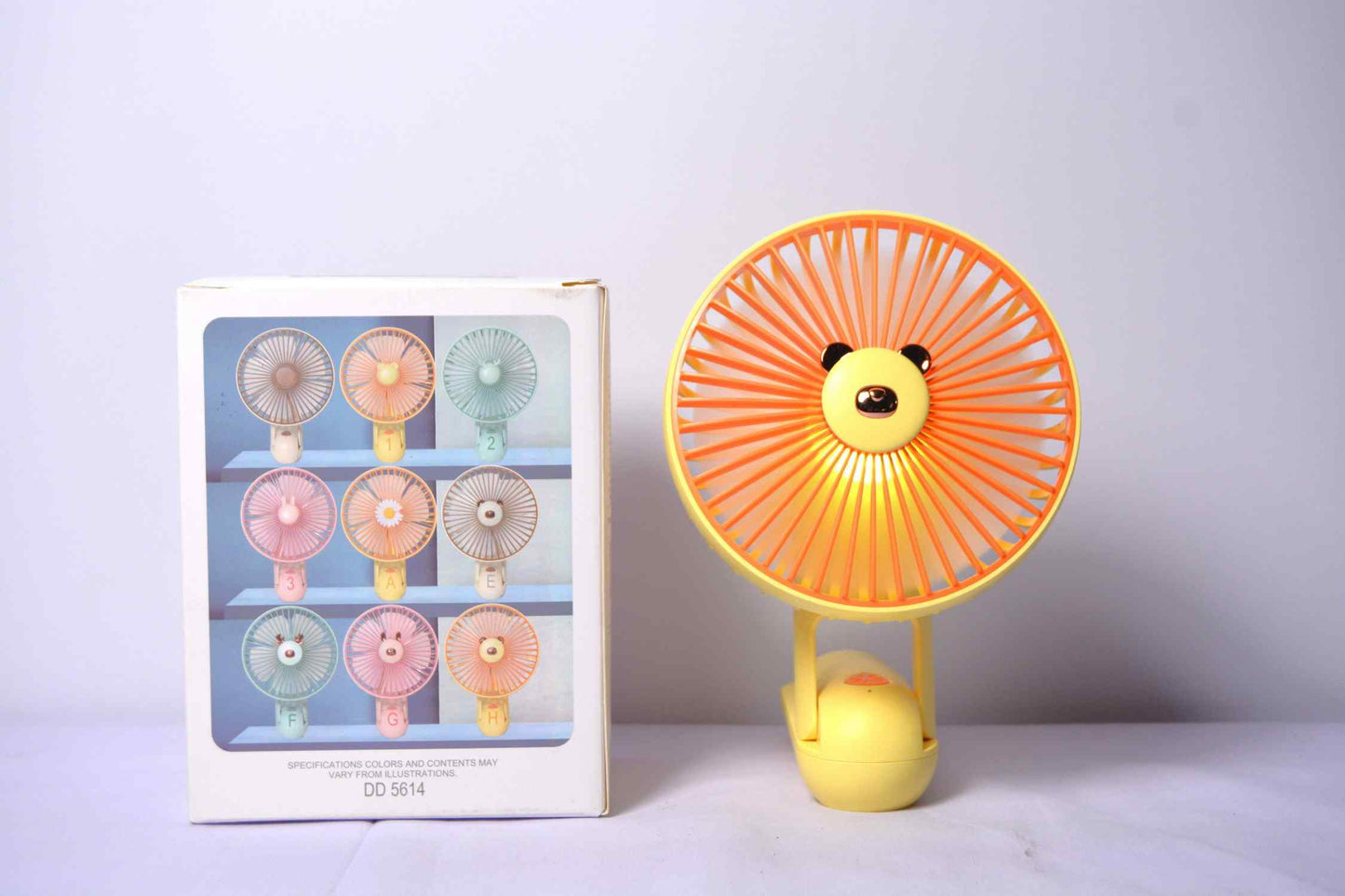 Portable & Rechargeable Handy Fan | Micro USB | DD 5614 | Yellow