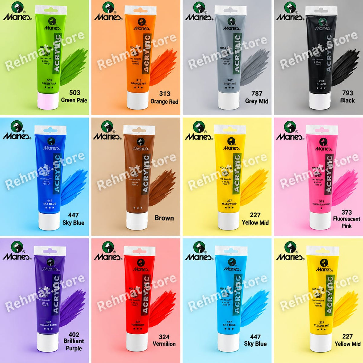 Maries Acrylic Col Tube 75ml |  One piece