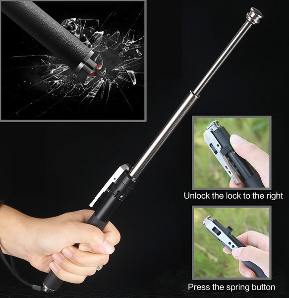 Automatic Spring Self-defense Telescopic Sticks 21inch Baton (will be back in stock soon)