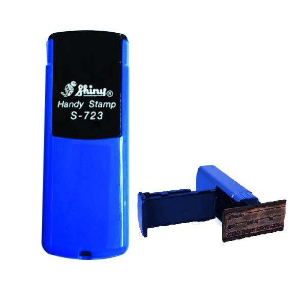 Self Inking Handy Pocket Stamp S-723 | Shiny | Made in Taiwan
