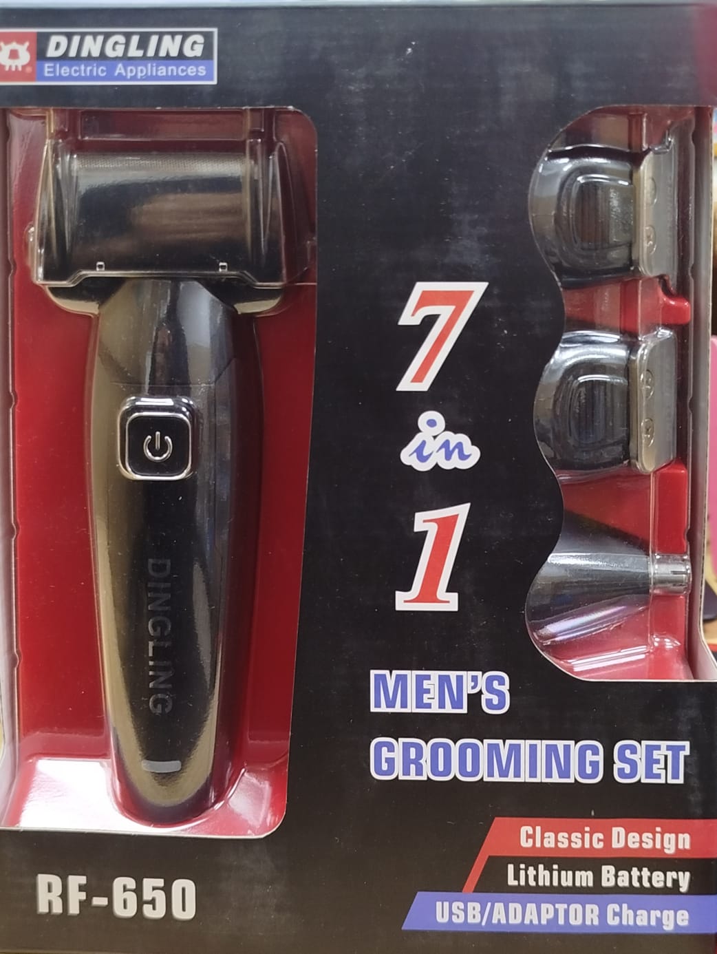 Men's Grooming Set 7IN1 Dingling RF-650 | Trimmer | Shaver