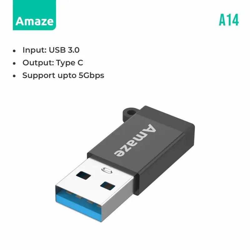 Amaze A14 USB 3.0 TO TYPE C FEMALE ADAPTER