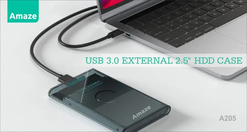 Amaze A205 USB 3.0 EXTERNAL HDD CASE ENCLOSURE 2.5”