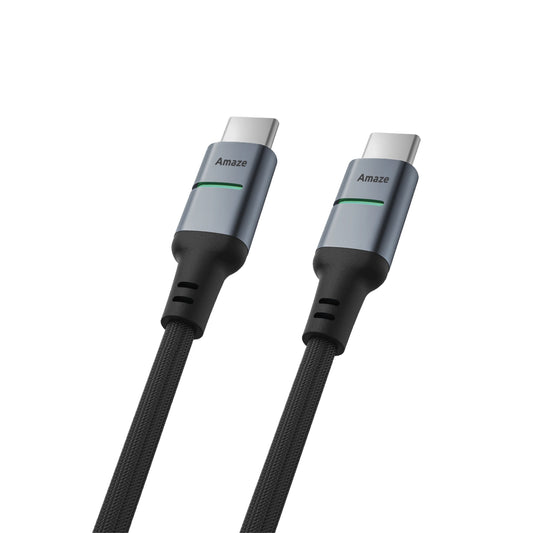 Amaze Ultra Pro 60W Type-C to Type-C 2m Braided Smart Cable | A45 | Black/White