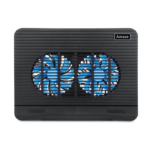 Amaze Dual Fan Laptop Cooling Pad / Laptop Stand | A512 | Black/Grey