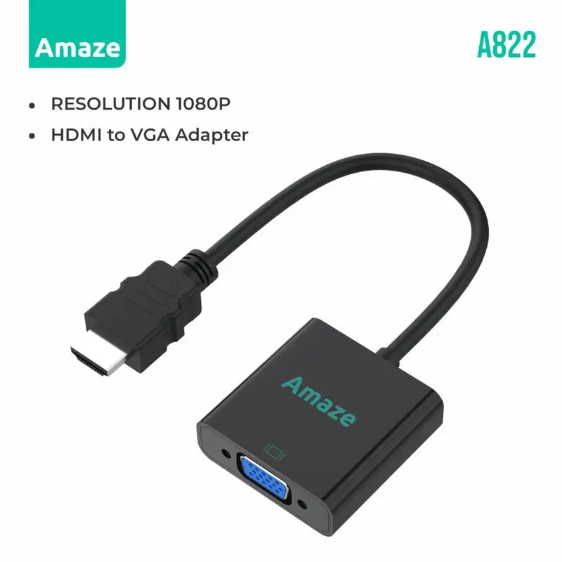 Amaze A822 HDMI TO VGA ADAPTER