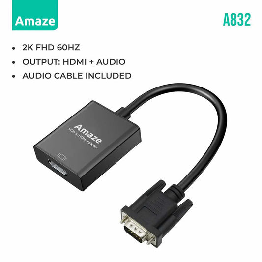 Amaze VGA to HDMI Converter / Adapter | A832
