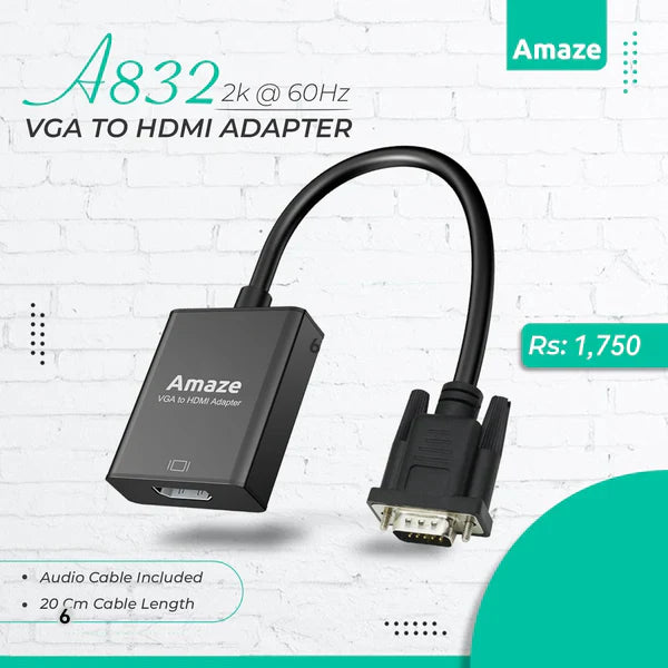 Amaze VGA to HDMI Converter / Adapter | A832