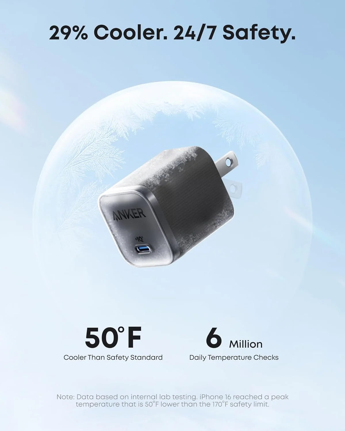 ANKER Nano 45W Type-C GaN Wall Charger | 1C | White | A2692P21-76
