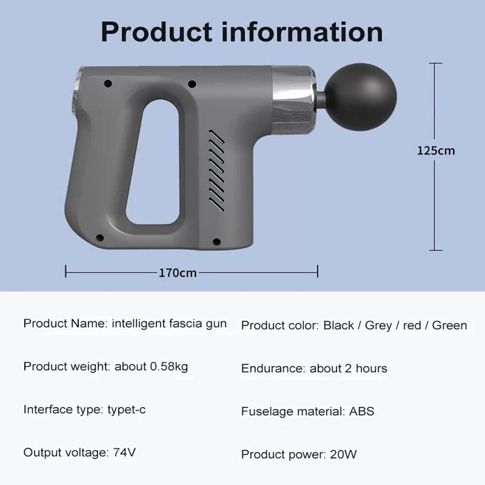 Blueidea Gun Massager 30W Type-C Rechargeable | BLD-740 | Red