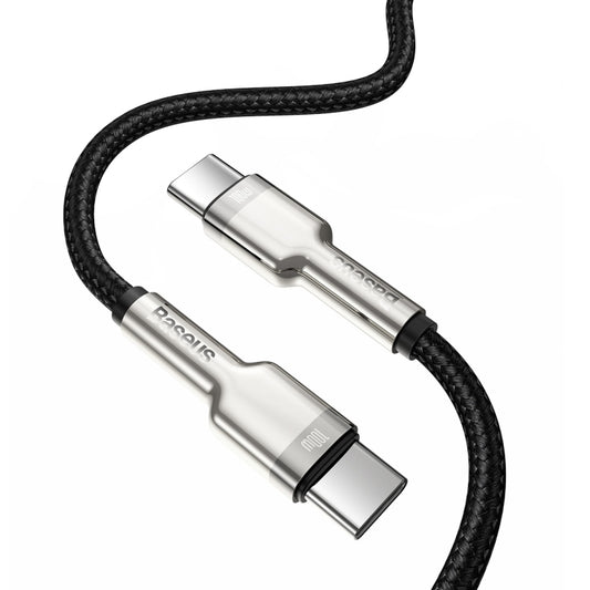Baseus Cafule Metal 100W Type-C to Type-C 2-meter Braided Cable