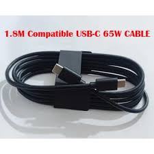 Asus/Microsoft 65W Type-C to Type-C 1.8 meter Branded Black Cable