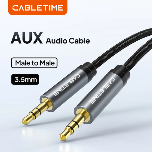 CABLETIME 1.8m Premium 3.5MM Stereo Audio Aux Cable | CF10K