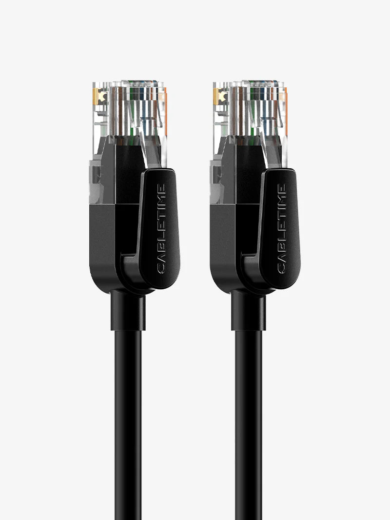Cabletime Cat6 Ethernet Network Cable UTP Rj45 Black | 2m/3m/5m | CN60