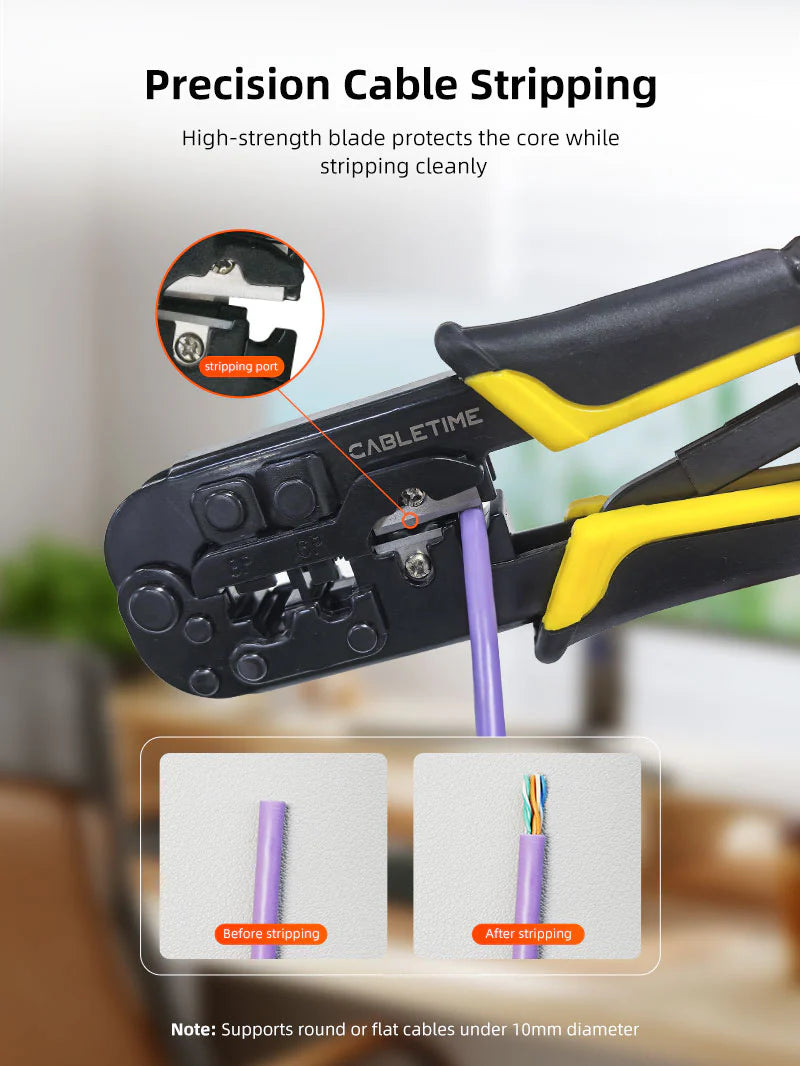 CABLETIME RJ45 Ethernet LAN Cable Crimping Tool in Pakistan | CNT1C
