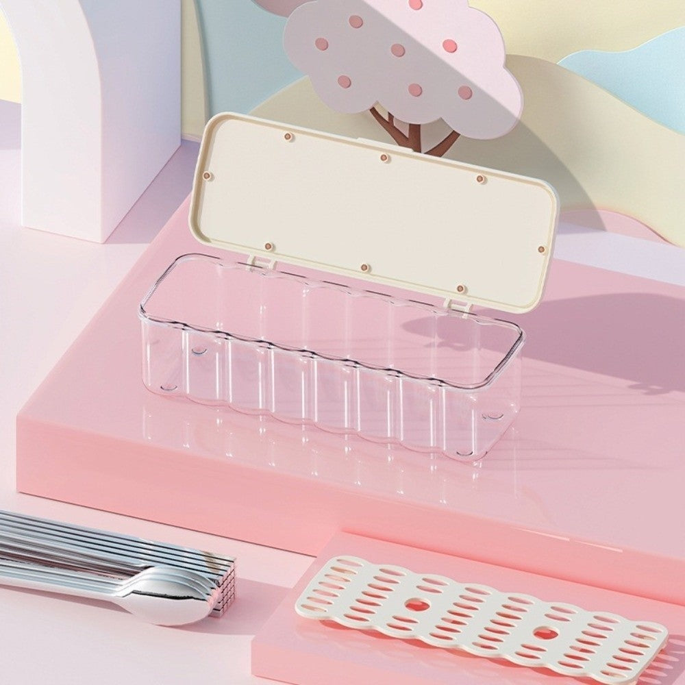 Multipurpose Storage Organizer Box with Lid | Chopsticks / Cutlery / Makeup