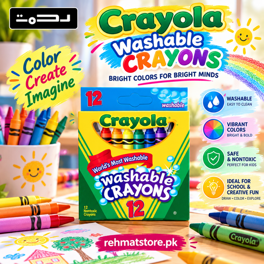 Crayola 12 Count Washable Crayons.