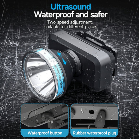 DP-7228A Rechargeable Adjustable LED Headlamp | 100w.