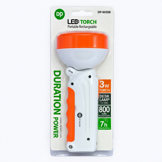 DP-9035B Portable Rechargeable LED Torch Light and Desk Lamp.