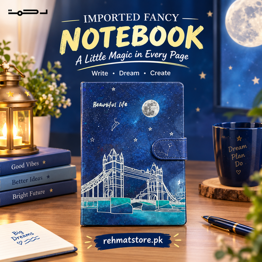 Beautiful Life" Holographic Neon Style Notebook Journal"