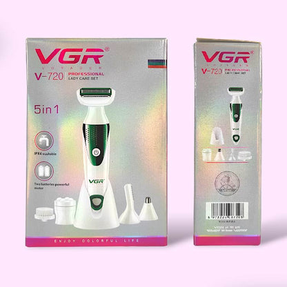 5 in 1 Pro Ladies Shaving Set - VGR-720